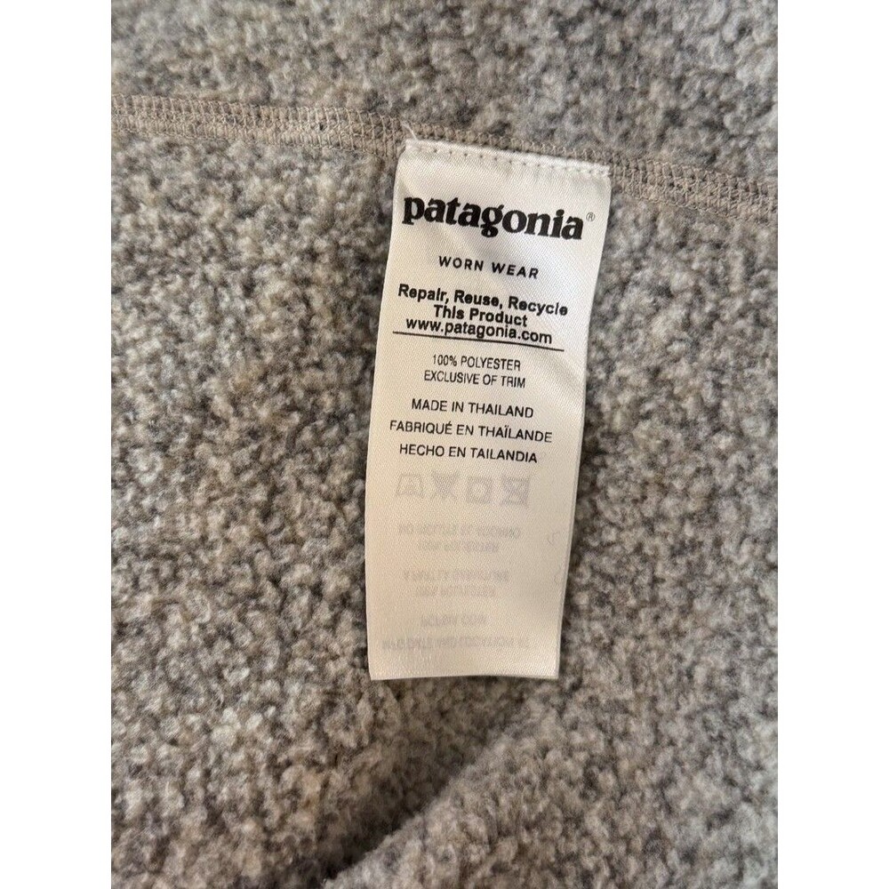 Patagonia Womens Better Sweater Pelican 1/4 Zip Fleece Pullover Outdoor Medium - Picture 11 of 12